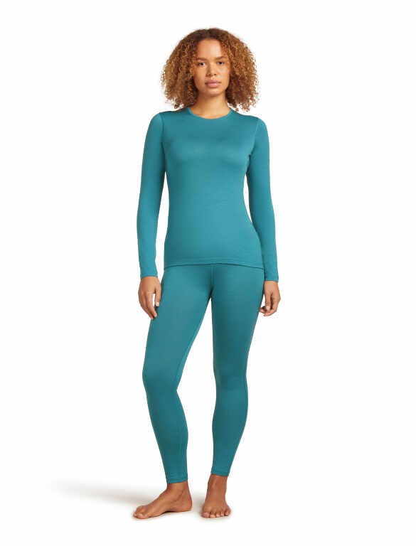 Мерино фланела Icebreaker Womens Merino 200 Oasis LS Crewe Thermal Top - Image 5