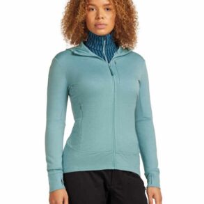 Мерино суичър Icebreaker Womens Merino Quantum IV LS Zip Hoodie