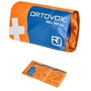 Комплект за първа помощ Ortovox Roll Doc Mini с оранжев калъф и и.