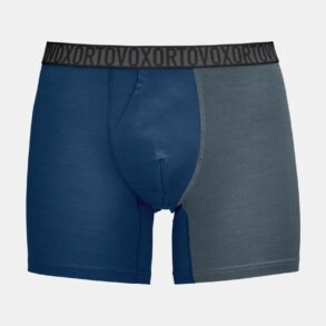 Мъжки боксерки с двуцветен дизайн в синьо и сиво, комфо.