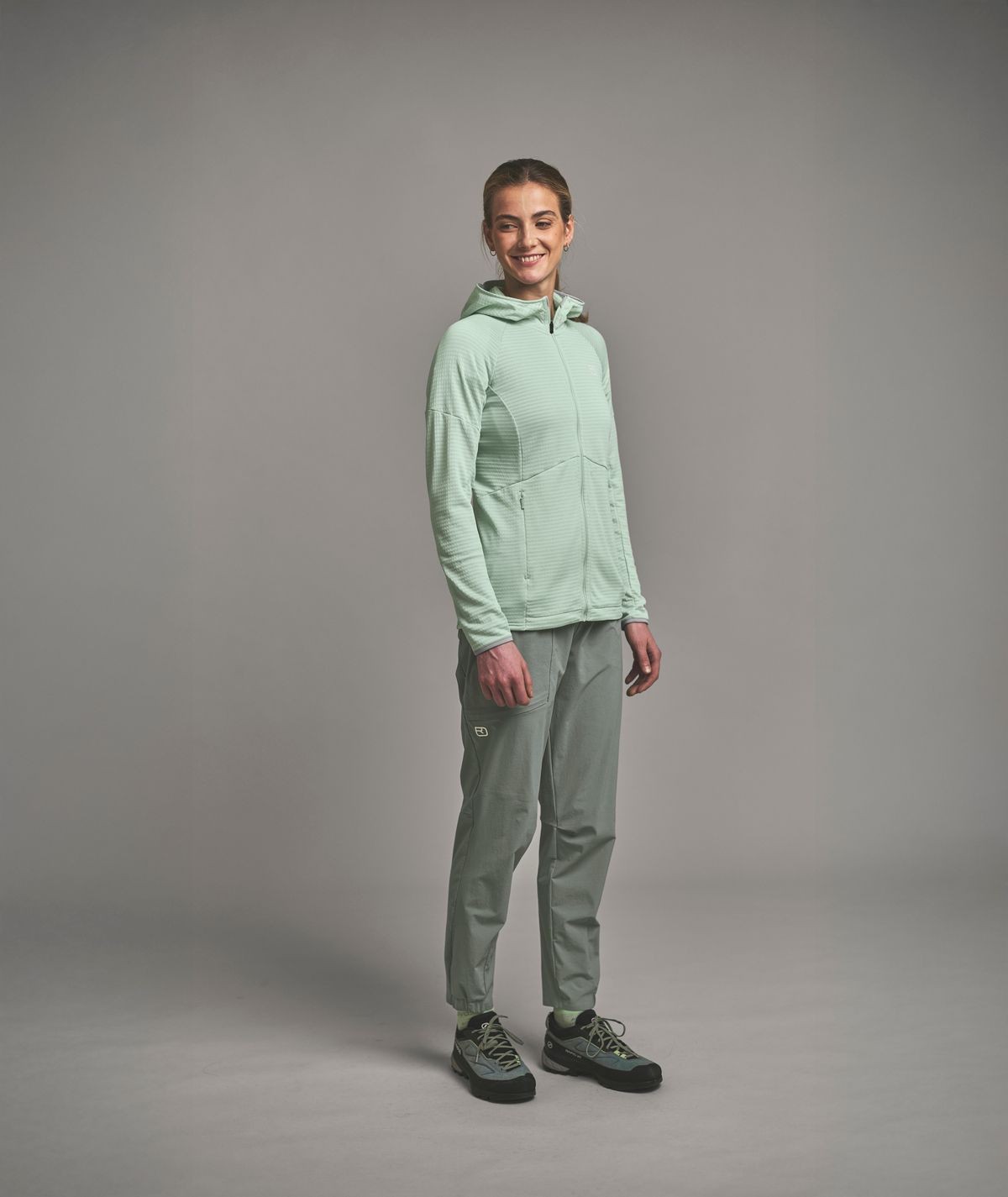 Техничен полар с вълна Ortovox Fleece Light Grid Hoody Womens - Image 4