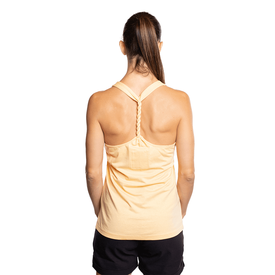 Модерна тениска с отворени рамене и тънки презрамки за.