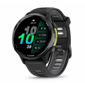Модерен Garmin спортен смарт часовник с цветен дисплей и функции за фитнес.