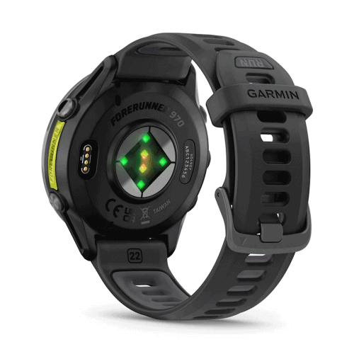 Спортен GPS часовник Garmin Forerunner 970 с мониторинг на сърдечната дейност.