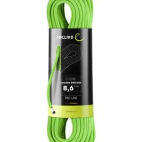 Зелен катарама за катерене Edelrid Canary Pro Dry 8.6mm.