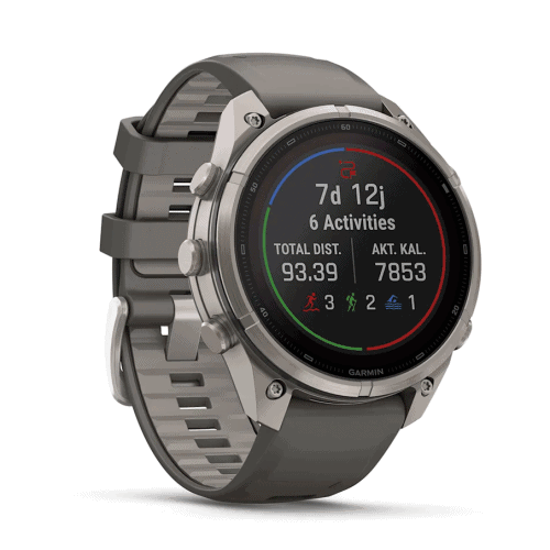 Мъжки спортен смарт часовник Garmin с цветен дисплей и функции за фитнес.