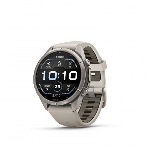Спортен смарт часовник Garmin Fenix с цифров дисплей и спортен дизайн.