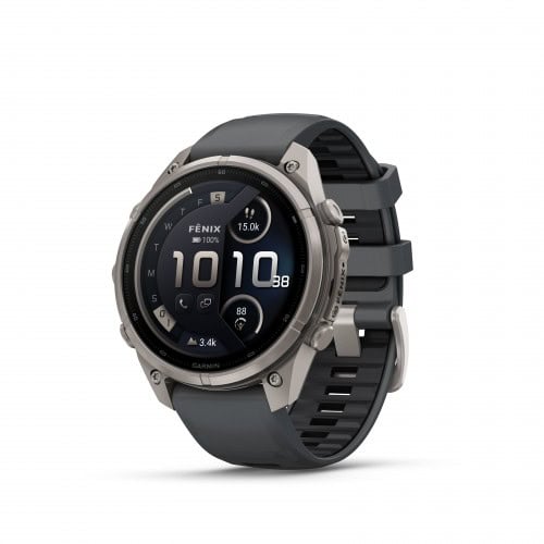 Мъжки спортен смарт часовник Garmin Fenix с черен каишка.