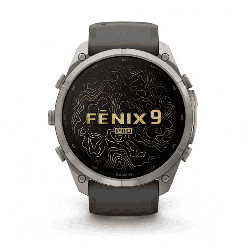 Fenix 9 Pro смартчасовник с топографски карти и спортни функции.