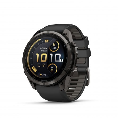 Модерен спортен смартчасовник Garmin Fenix с тъчскрийн дисплей.