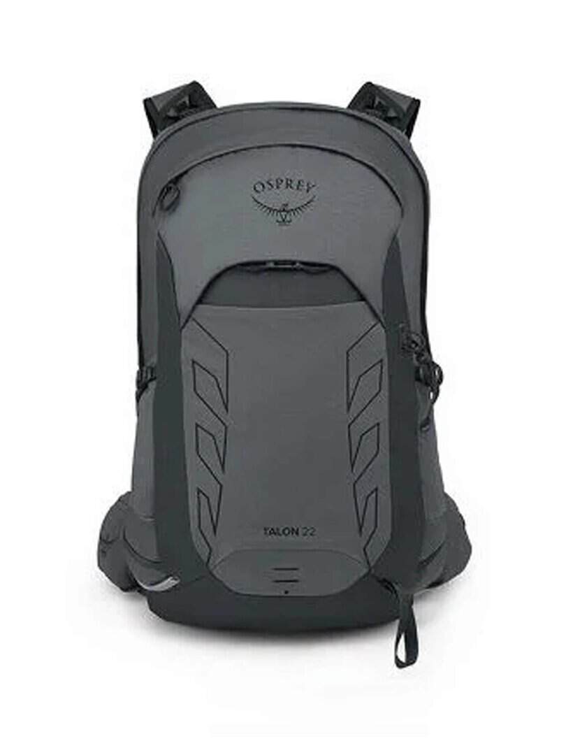Тъмносива раница Osprey Talon 22 за приключения и туризъм.