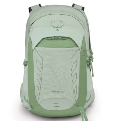 Оспрей раница Tempest 22 в светлозелен цвят за активен начин на живот.