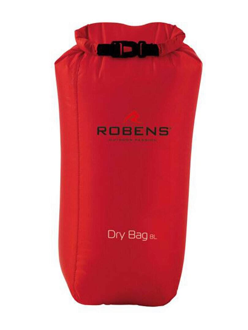 Червена водоустойчива чанта Robens Dry Bag за спорт и пътуване.