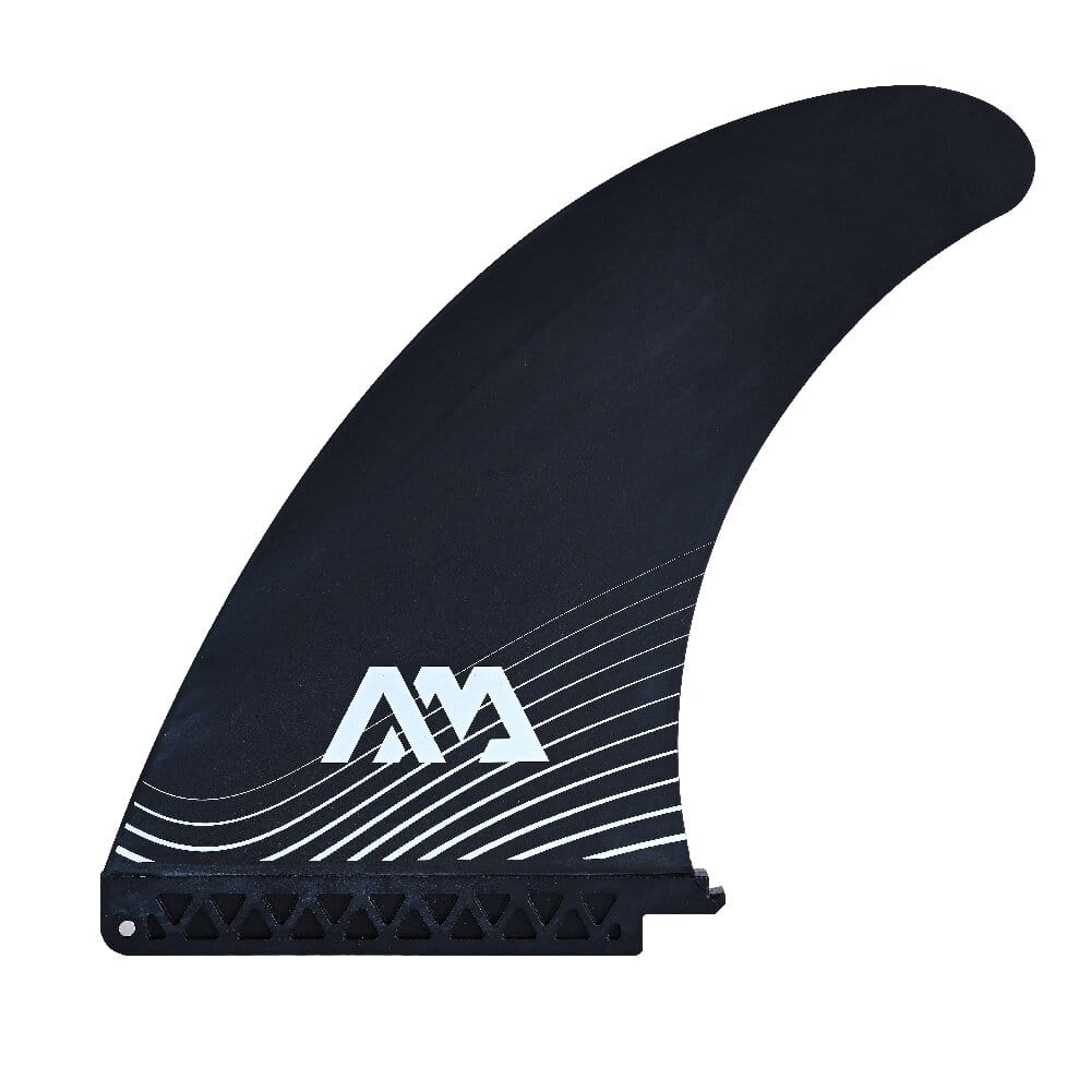 Въздушен фин за SUP с черен дизайн и логото Aqua Marina.