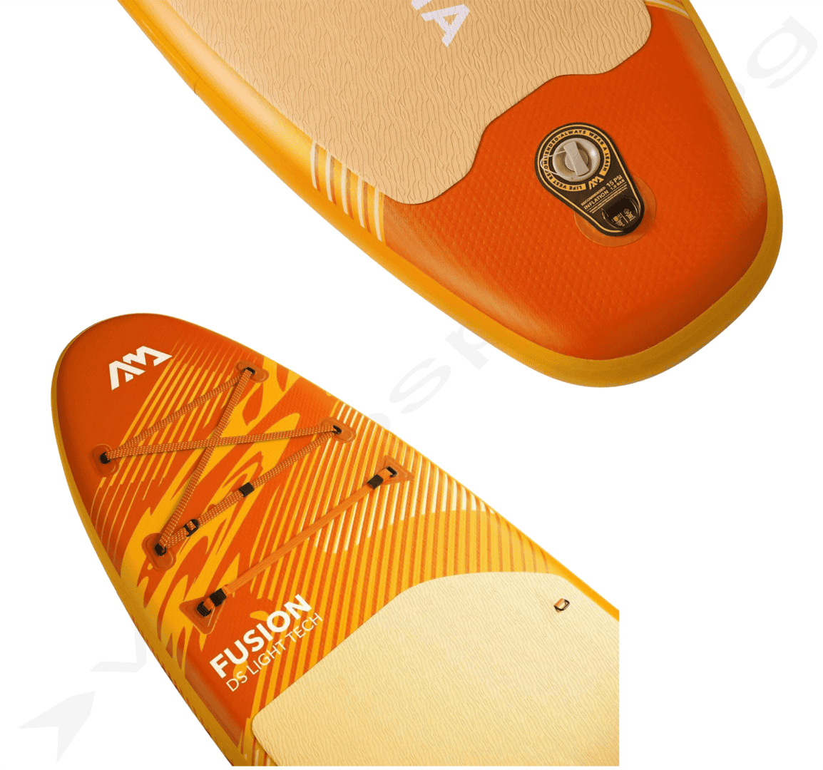Детайл на SUP Aqua Marina Fusion 10'10" за водни спортове.