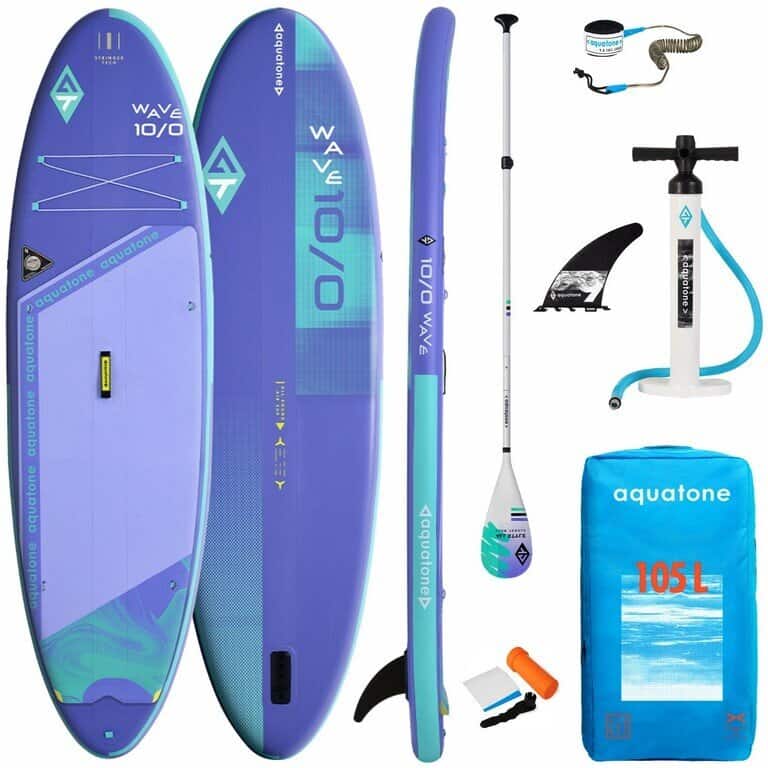 Надуваем SUP Aquatone Wave 10.0 с аксесоари за водни спортове.