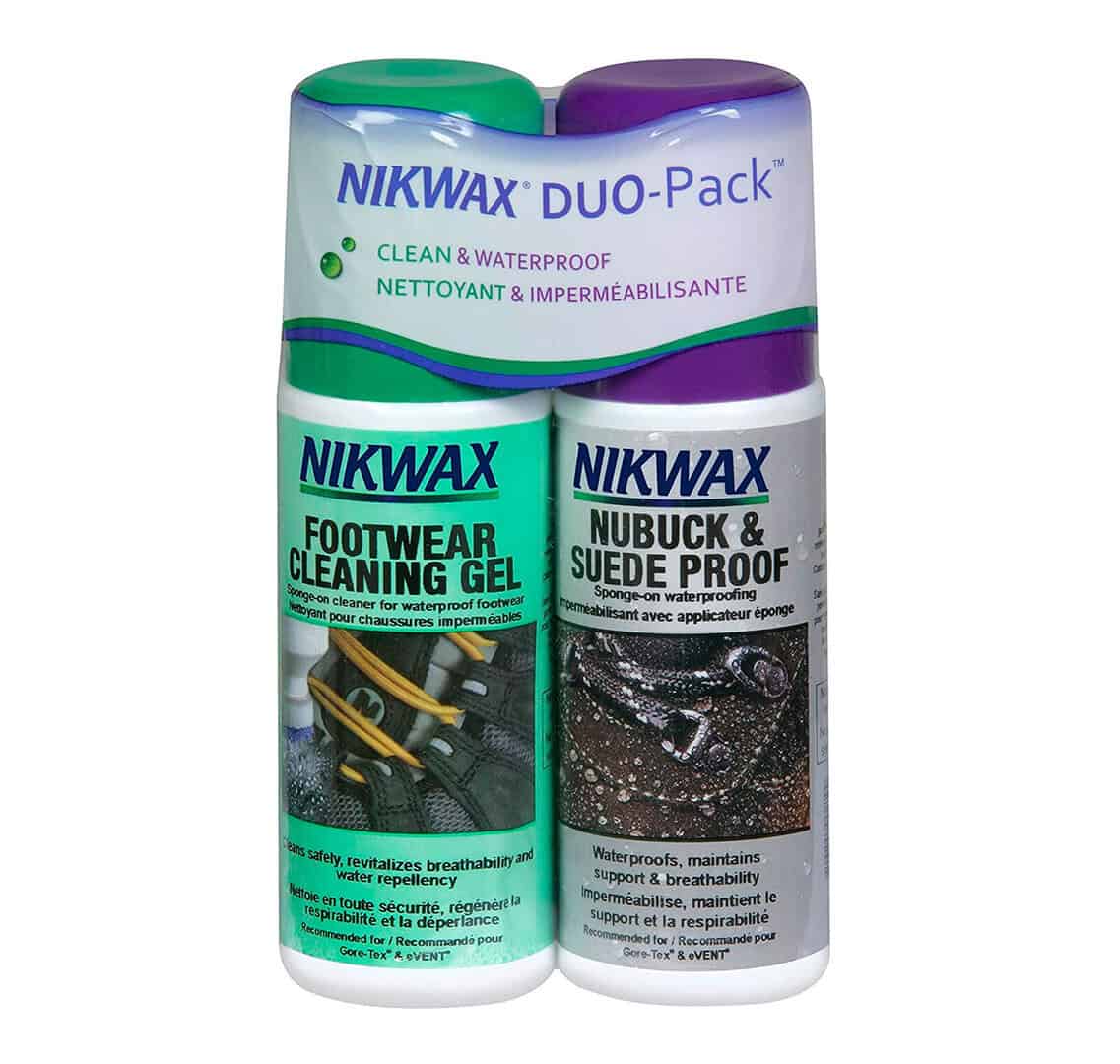 Nikwax Duo Pack за почистване и импрегнация за обувки и велур.