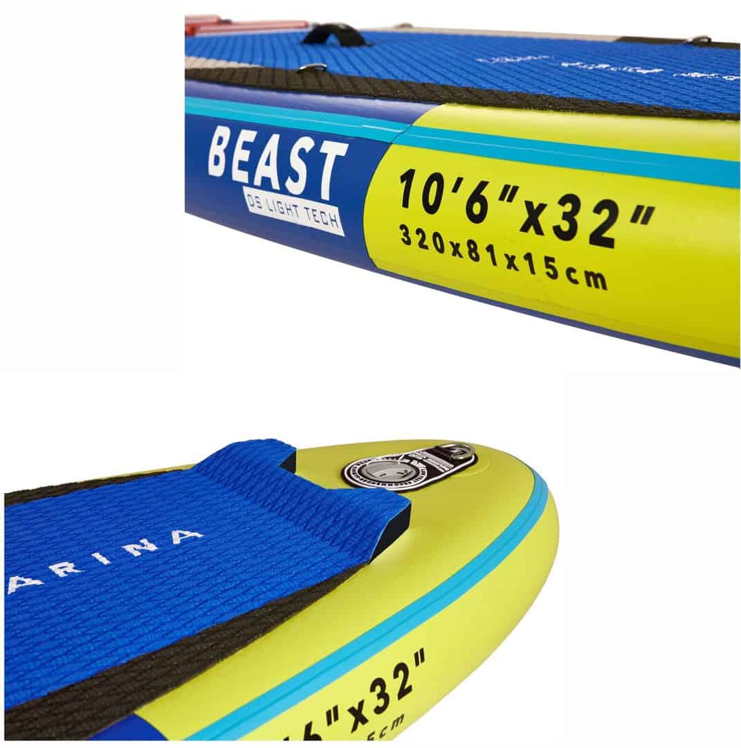 Въздушна SUP дъска Aqua Marina Beast за водни спортове.