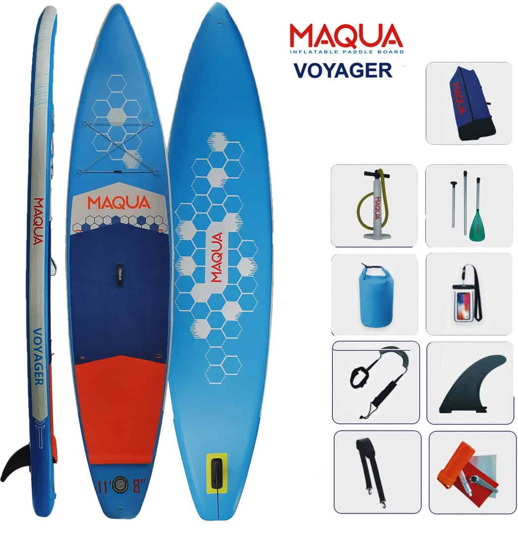 Въздушен SUP Maqua Voyager 11.8" за водни спортове и приключения.
