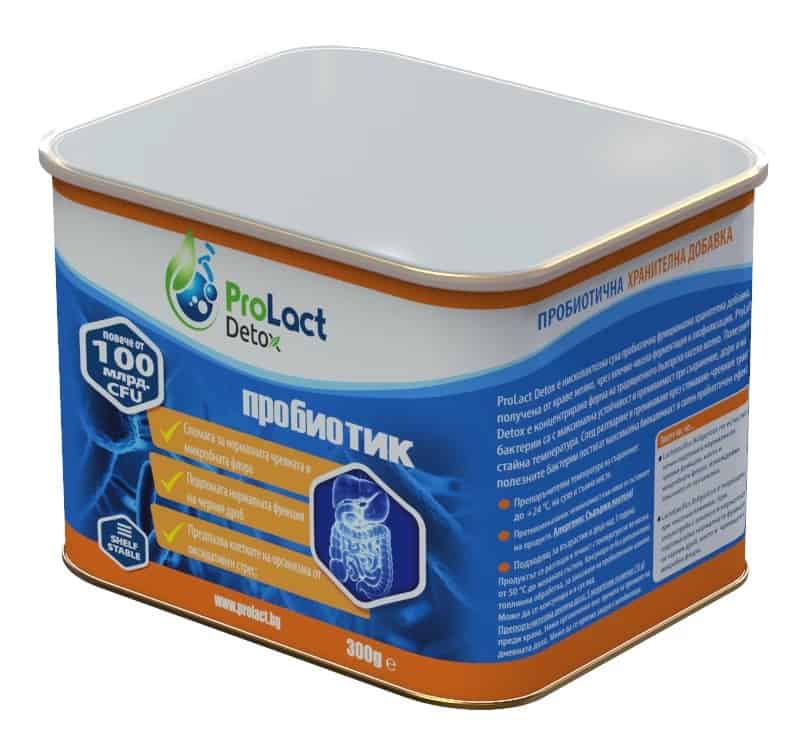 Пробиотик Prolact DETOX 300 г за здраво храносмилане.