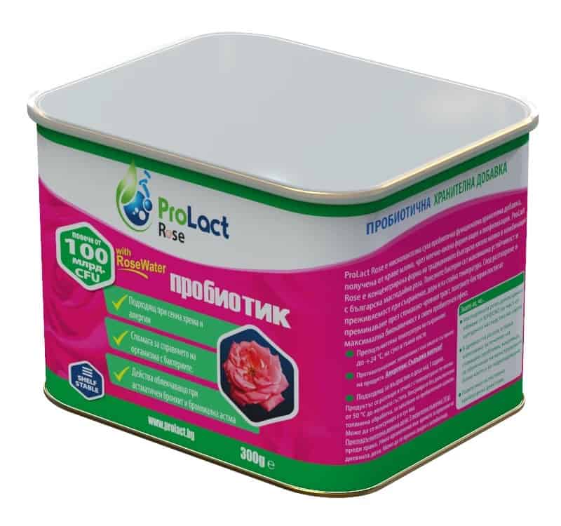 Пробиотик Prolact ROSE 300 г за здравословно храносмилане.