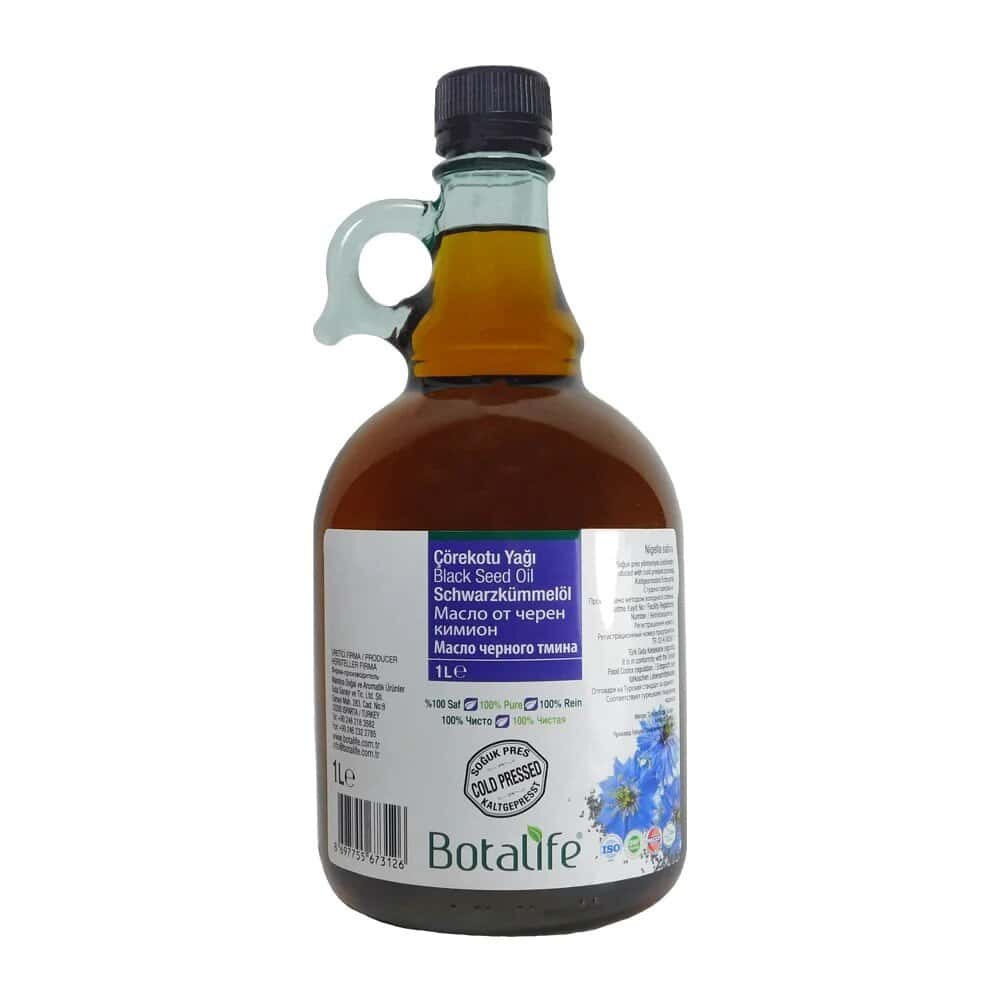 Бутилка масло от черен кимион Nigella Sativa Botalife.