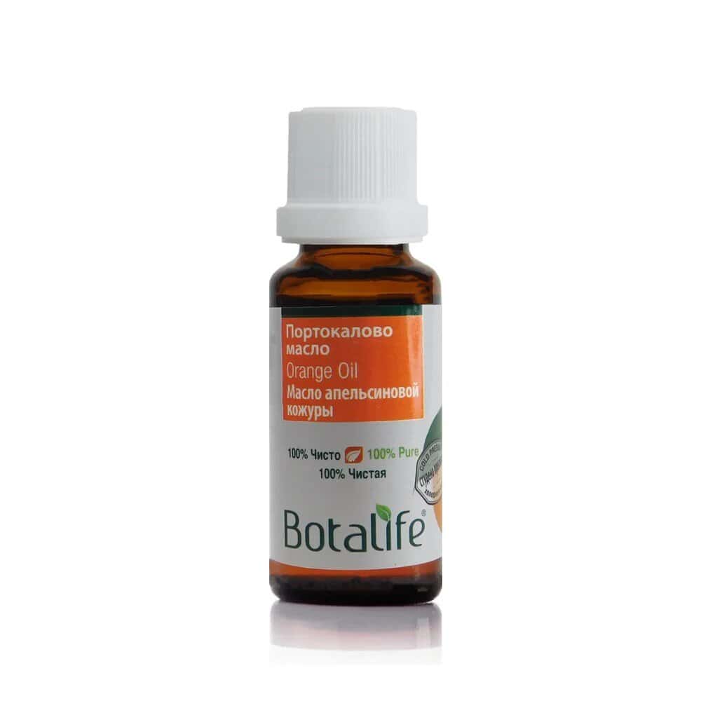 Бутилка етерично масло от портокал Botalife 20 мл за ароматерапия.