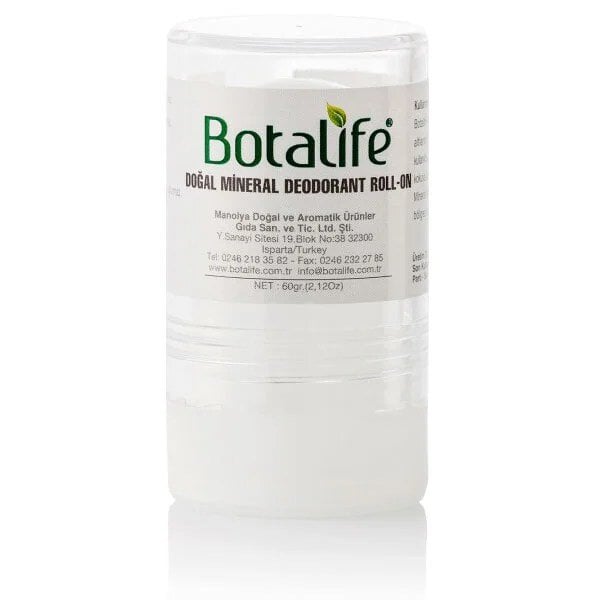 Бутилка с натурален минерален дезодорант рол-он Botalife.