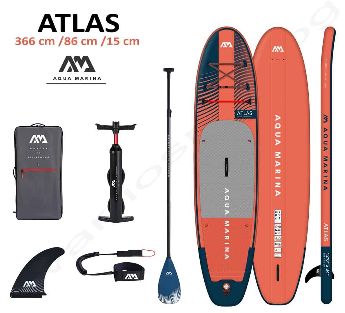 Надуваем SUP Aqua Marina Atlas 12'0" с аксесоари и помпа.