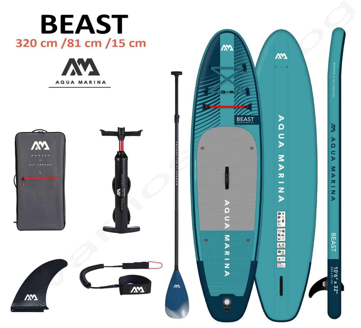 Надуваем SUP Aqua Marina Beast 10'6" с аксесоари и помпа.