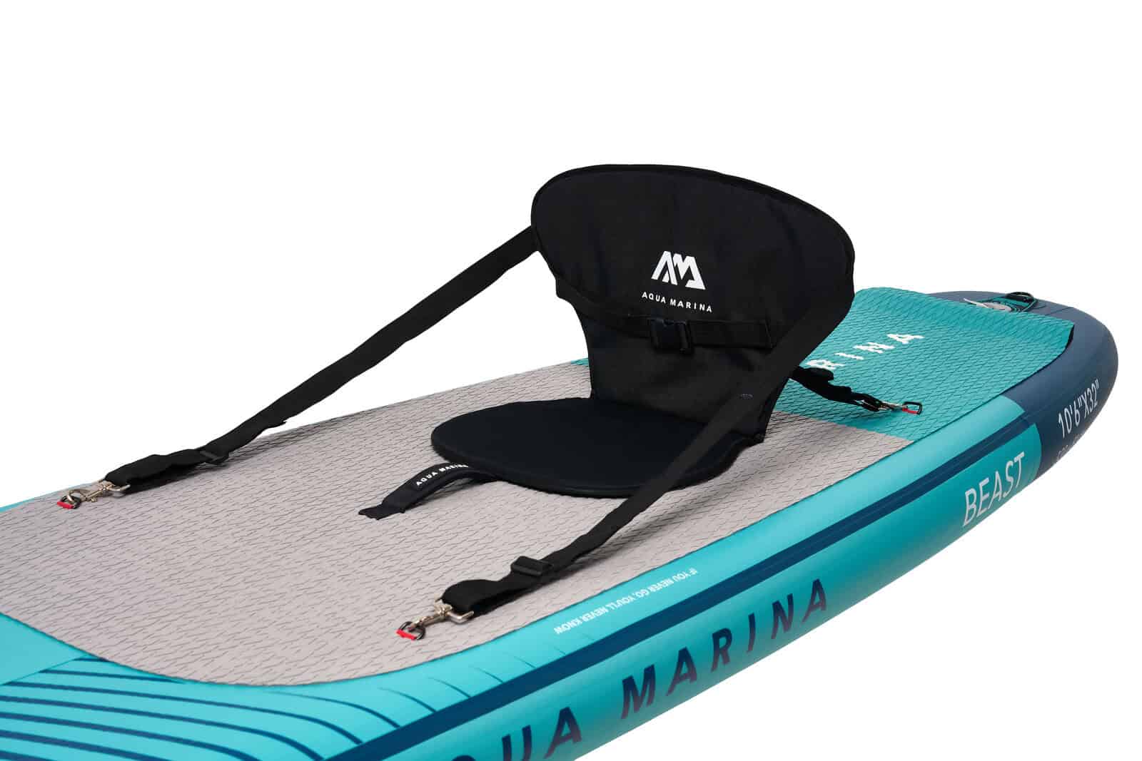 Надуваем SUP Aqua Marina Beast 10'6" с облегалка и ремъци.