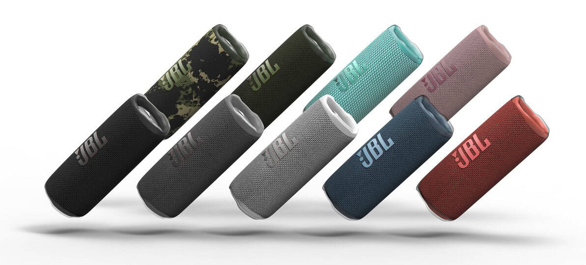 Разнообразие от JBL Flip 6 Bluetooth колонки в различни цветове.