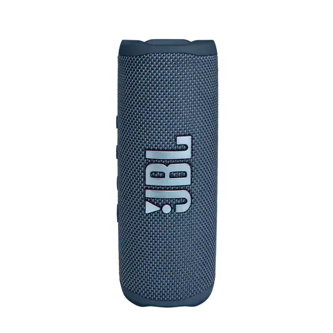 JBL Flip 6 Bluetooth колона в син цвят с логото JBL.