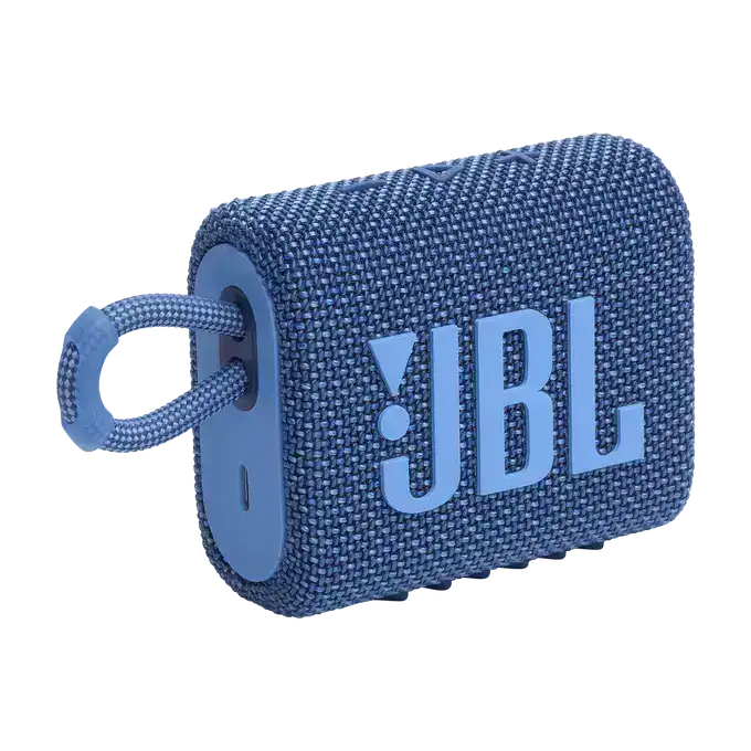 Портативна Bluetooth колона JBL Go 3 Eco Blue за висококачествен звук.