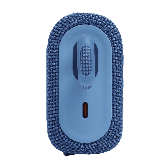 Малка Bluetooth колона JBL Go 3 в син цвят за мобилна музика.