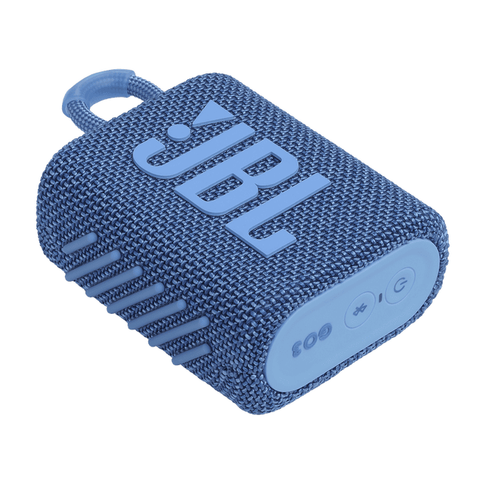 Портативна Bluetooth колона JBL Go 3 Eco Blue за висококачествен звук.