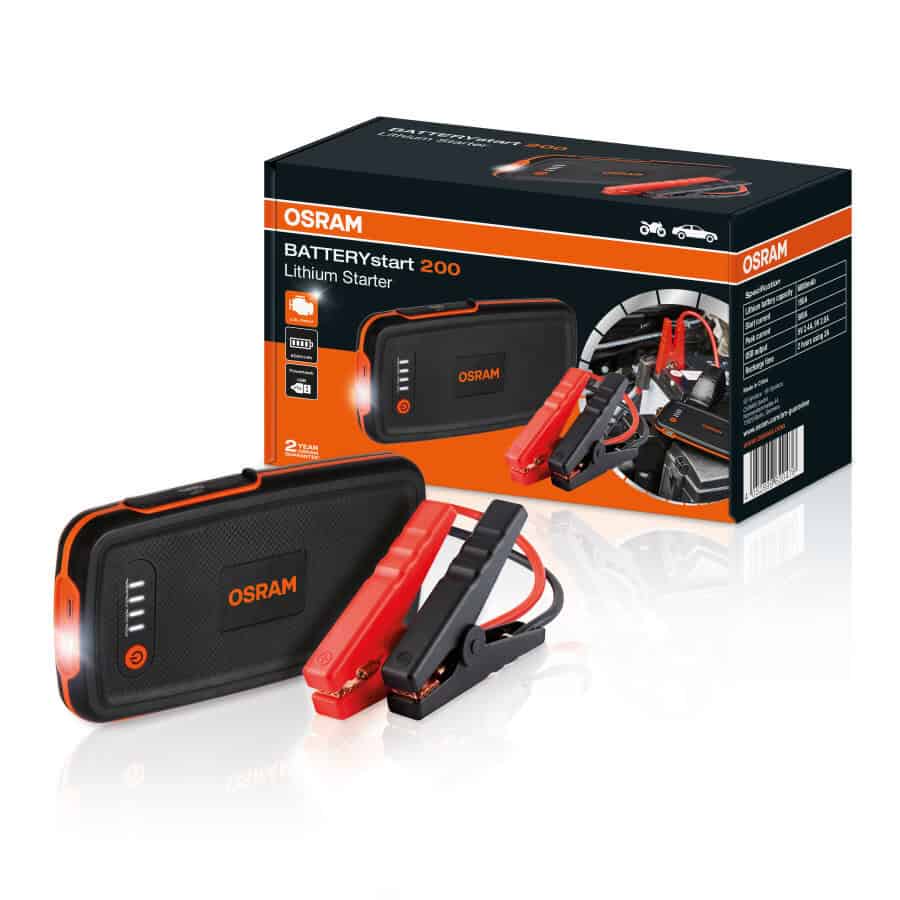 Osram Батеристарт 200 за запалване на автомобил и мотоциклети.