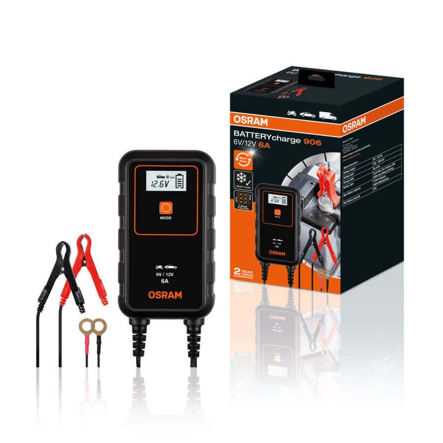 Зарядно устройство Osram Smart 906 за акумулатори 6V/12V.