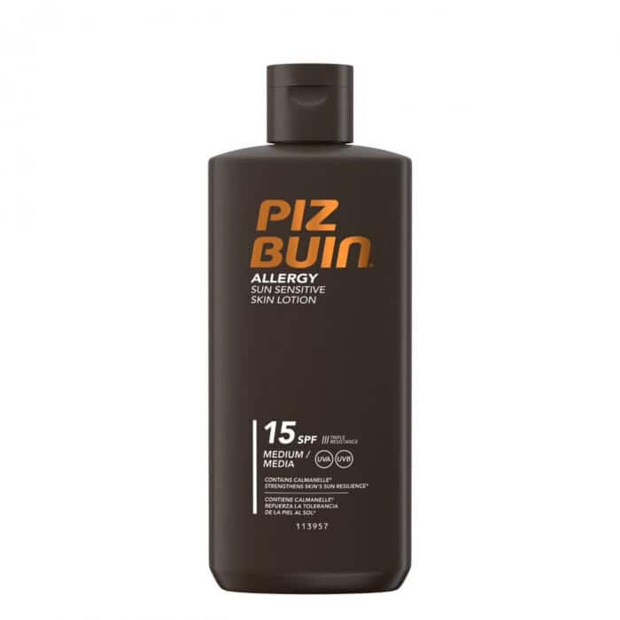 Паз Бийн SPF15 слънцезащитен лосион за чувствителна кожа.