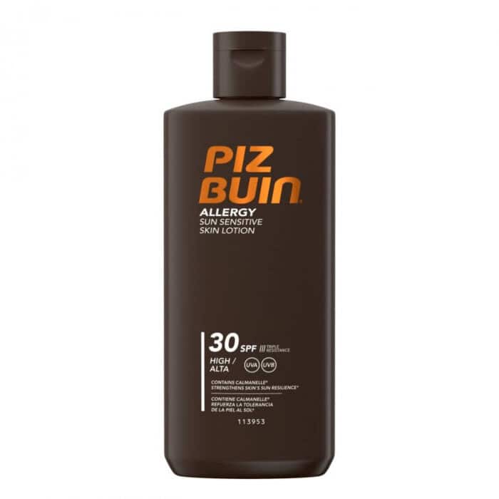 Паз Бийн SPF30 слънцезащитен лосион за чувствителна кожа.
