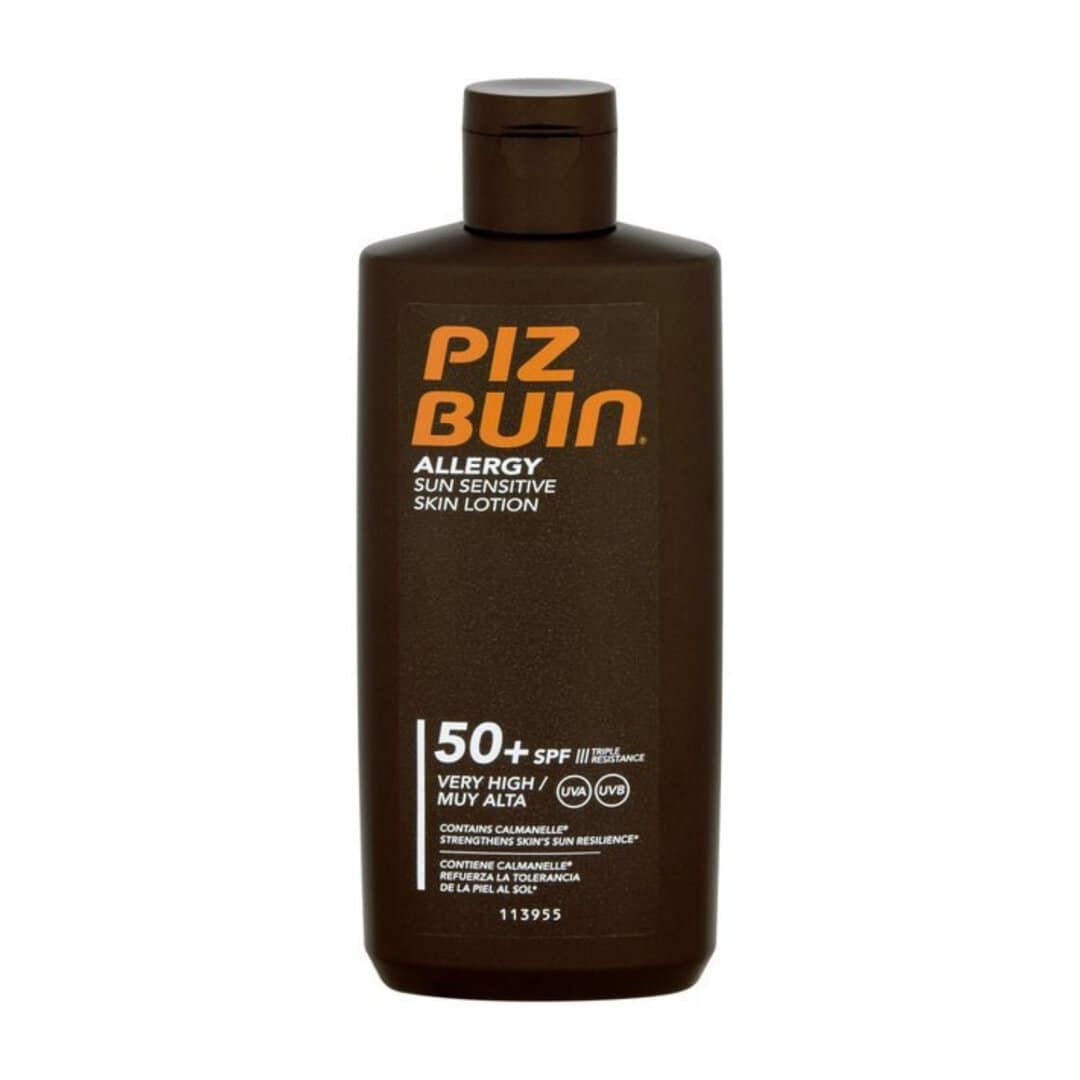 Слънцезащитен лосион SPF50+ Piz Buin за чувствителна кожа