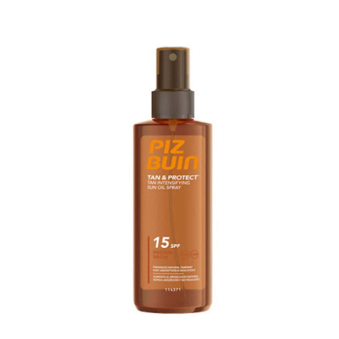 Слънцезащитно олио SPF15 Piz Buin за бронзов тен