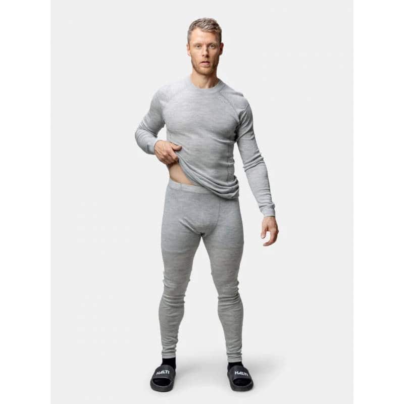 Мъжки комплект Термобельо Halti Hossa M II merino layer set BLACK Черен - Image 6
